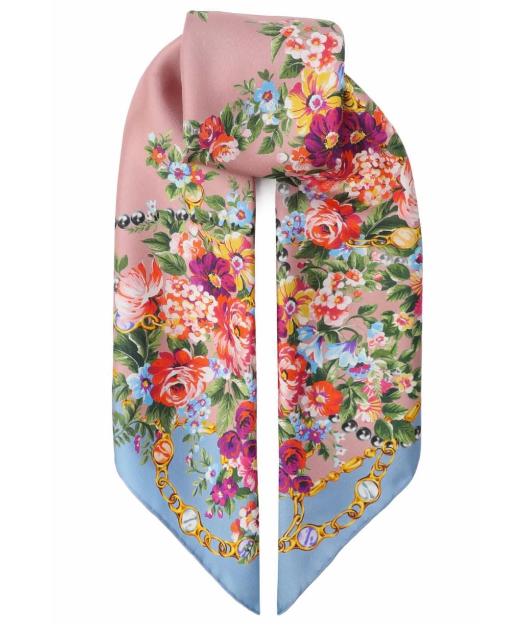 DOLCE&GABBANA Мульти шелковый платок, фото 2