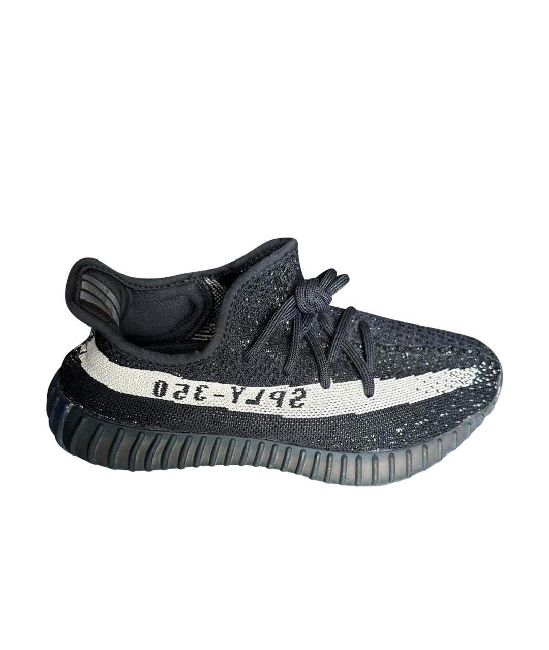 ADIDAS YEEZY Черные низкие кроссовки / кеды, фото 1