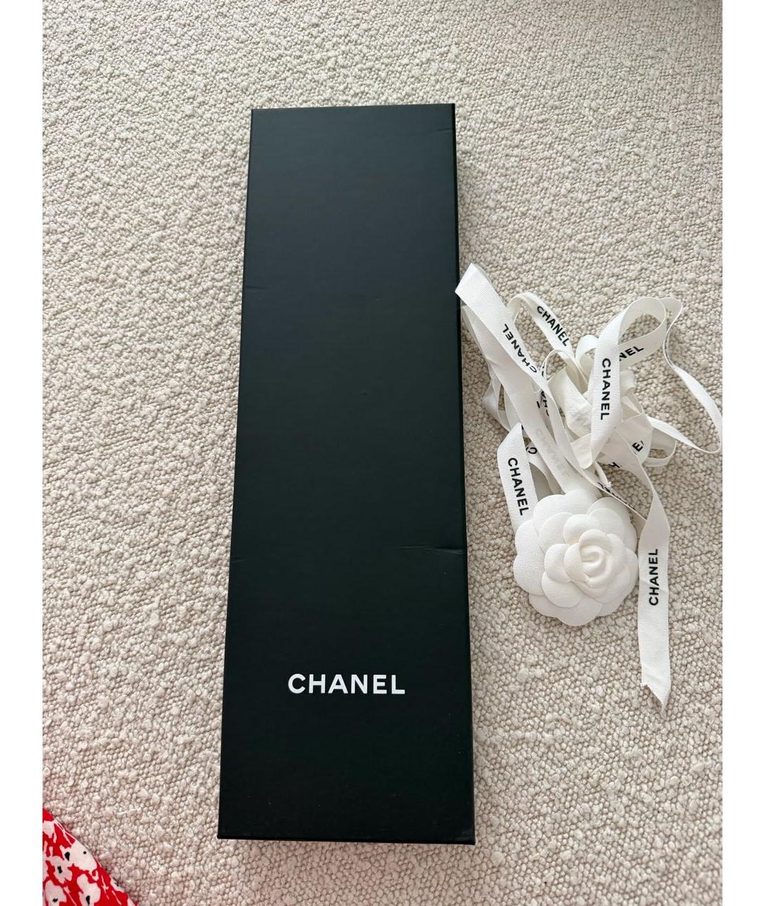 CHANEL Голубой шелковый галстук, фото 4