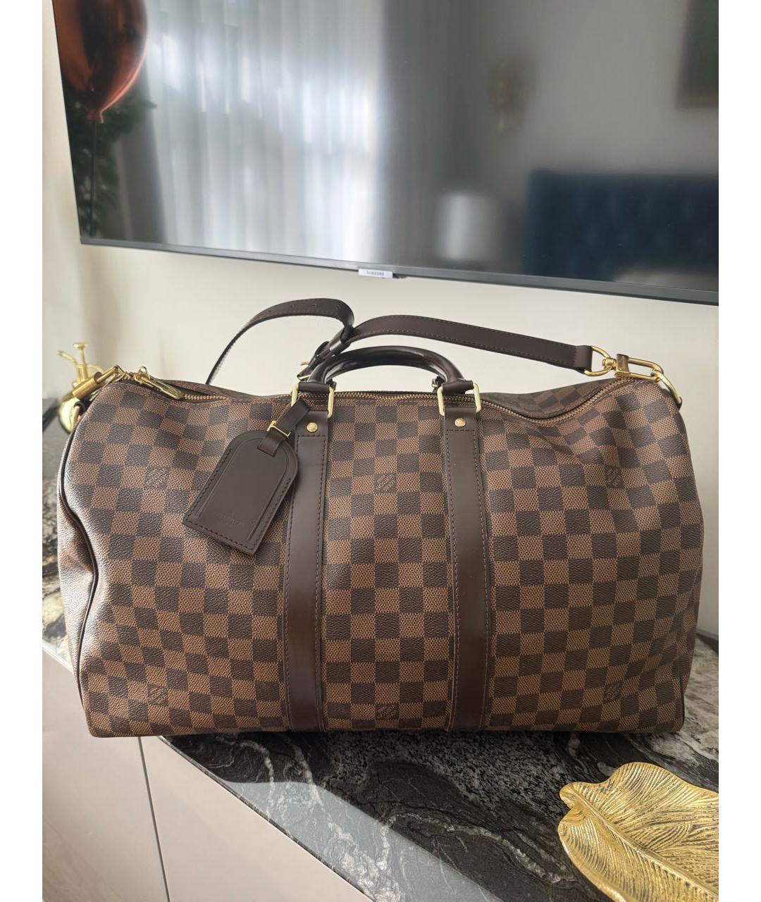 LOUIS VUITTON Коричневая дорожная/спортивная сумка, фото 2