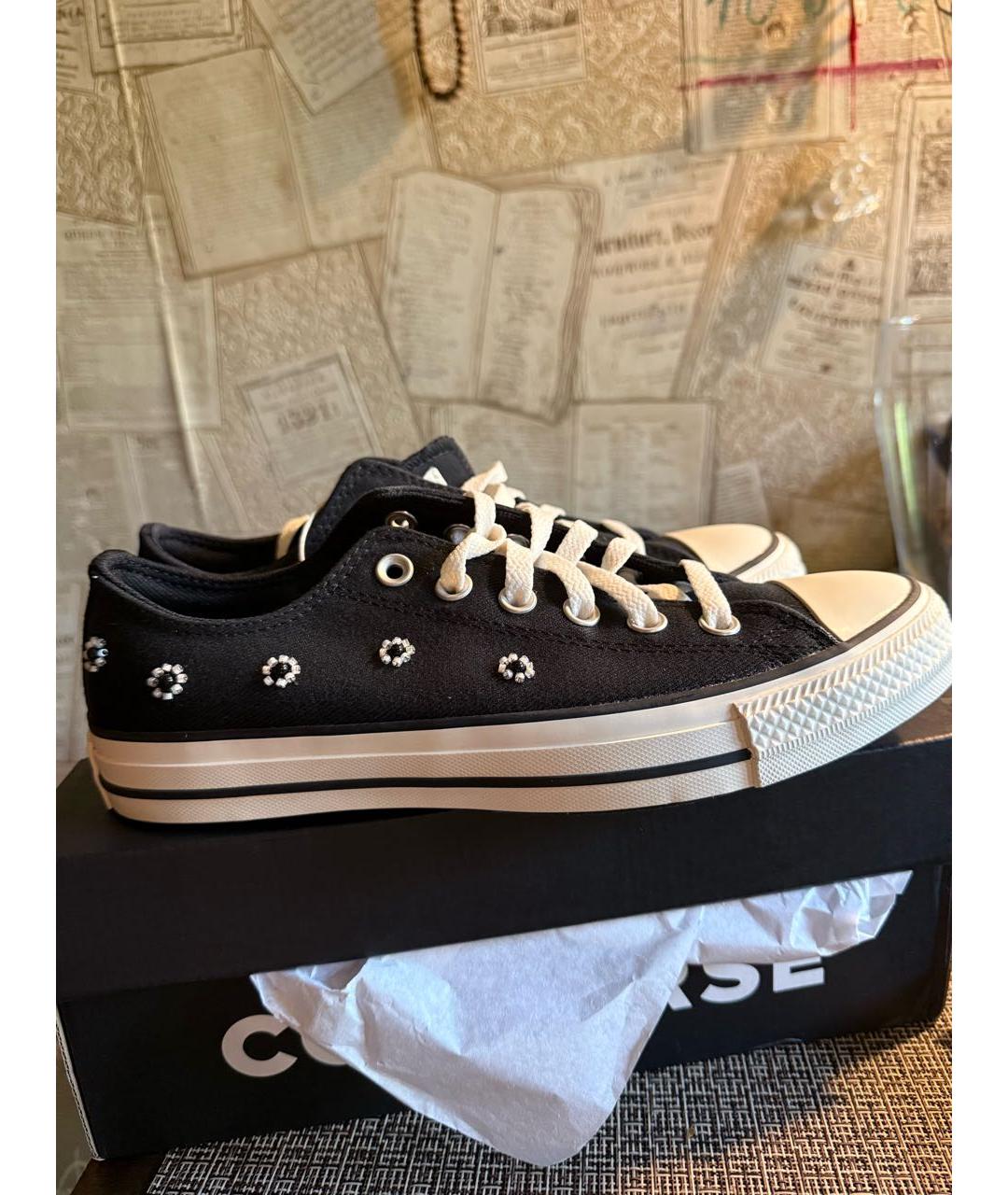 CONVERSE Черные текстильные кеды, фото 7
