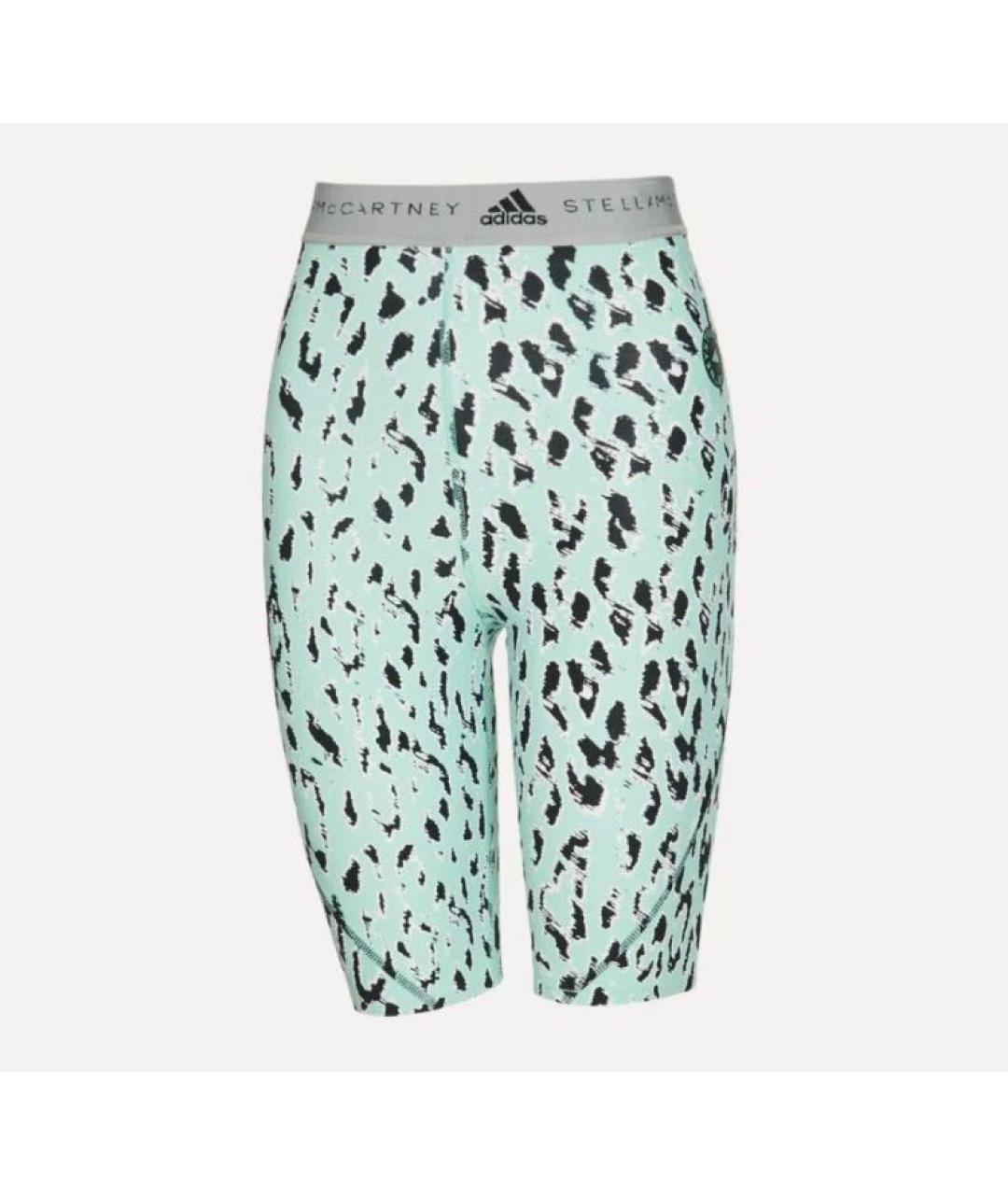 ADIDAS BY STELLA MCCARTNEY Бирюзовые полиэстеровые шорты, фото 8
