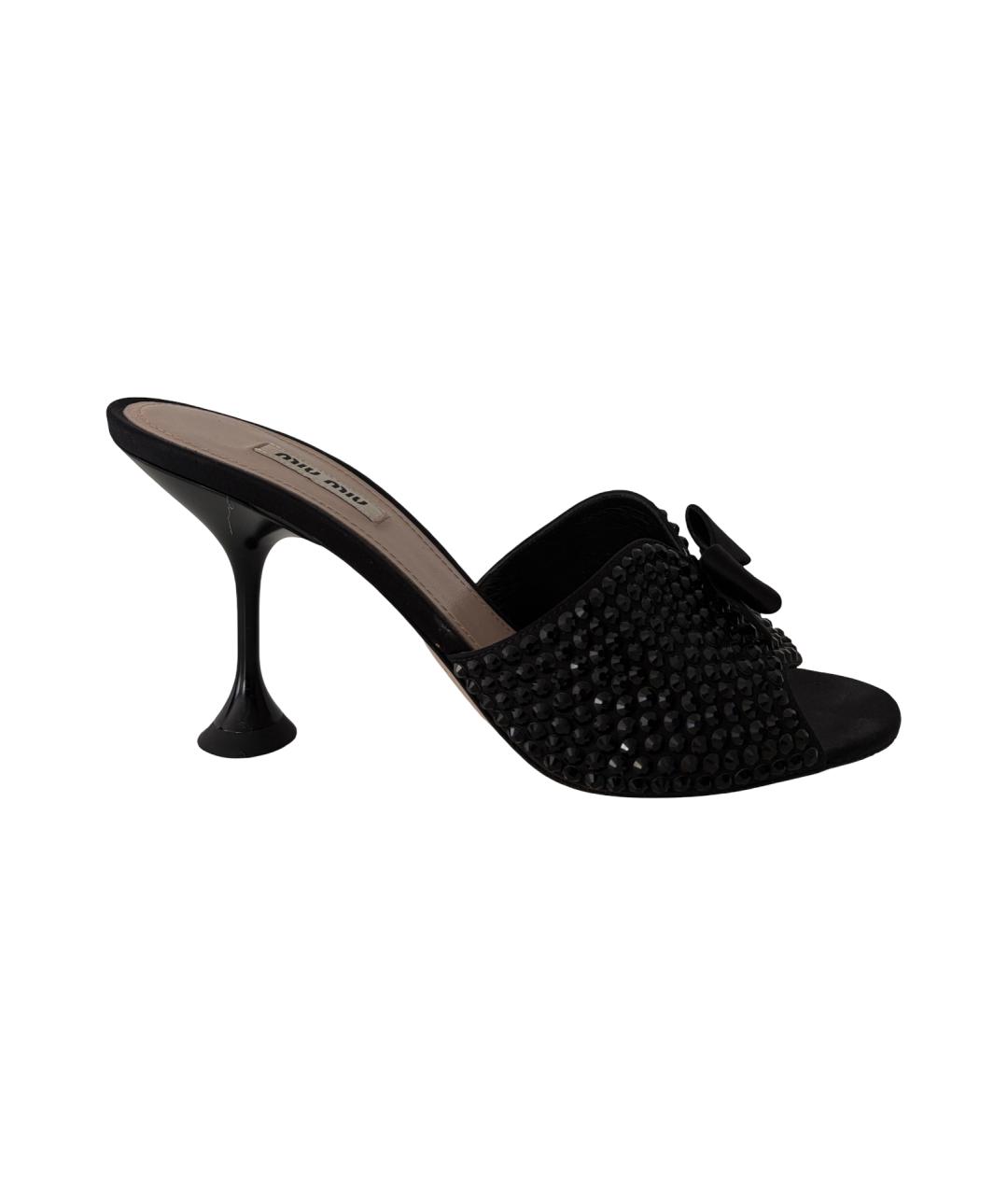 MIU MIU Черные мюли, фото 8