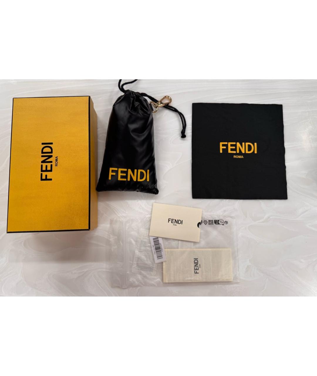 FENDI Черные солнцезащитные очки, фото 4