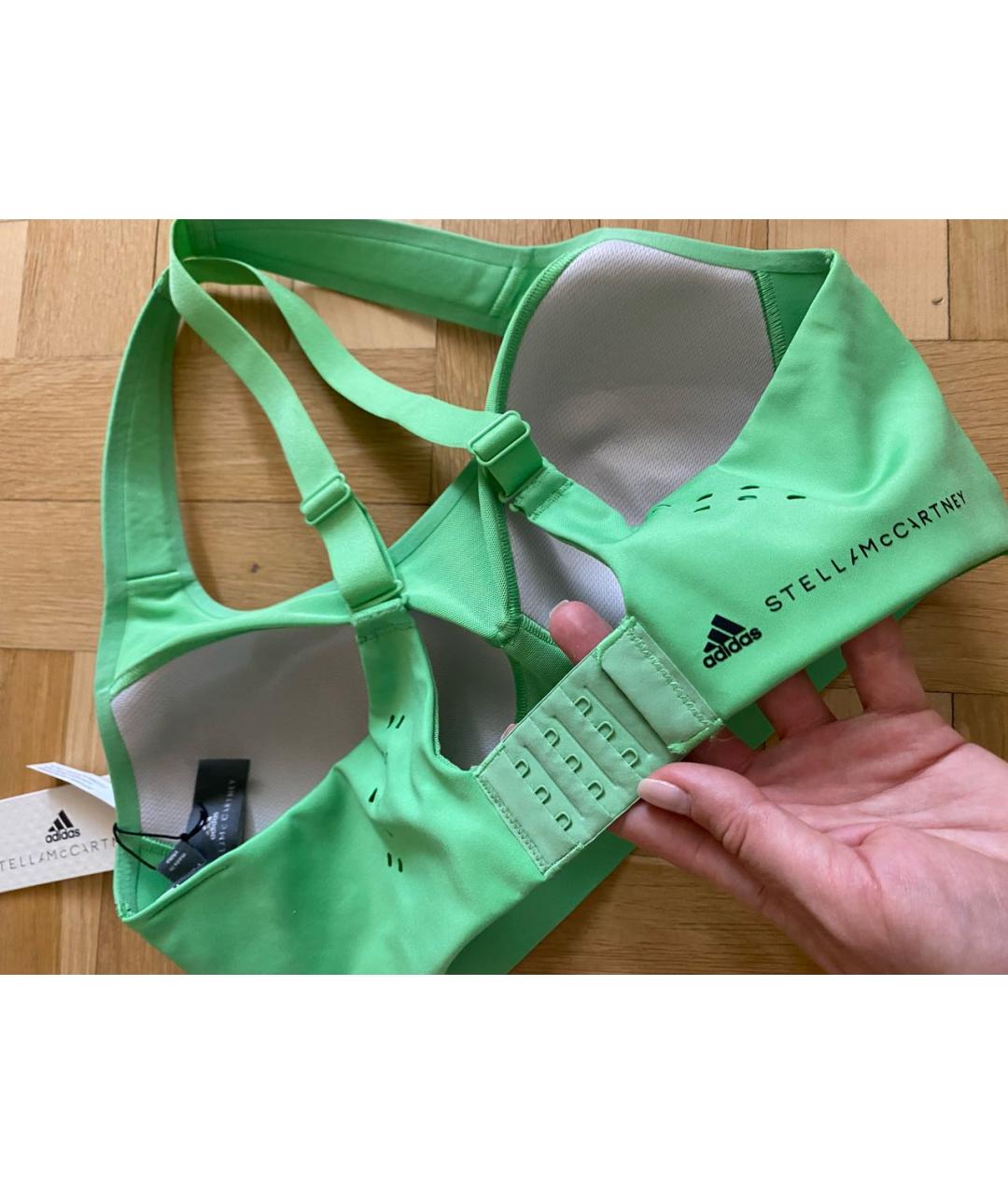 ADIDAS BY STELLA MCCARTNEY Зеленая полиэстеровая майка, фото 6