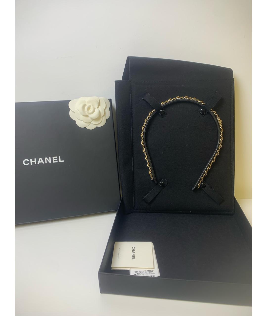 CHANEL Золотой ободок, фото 2