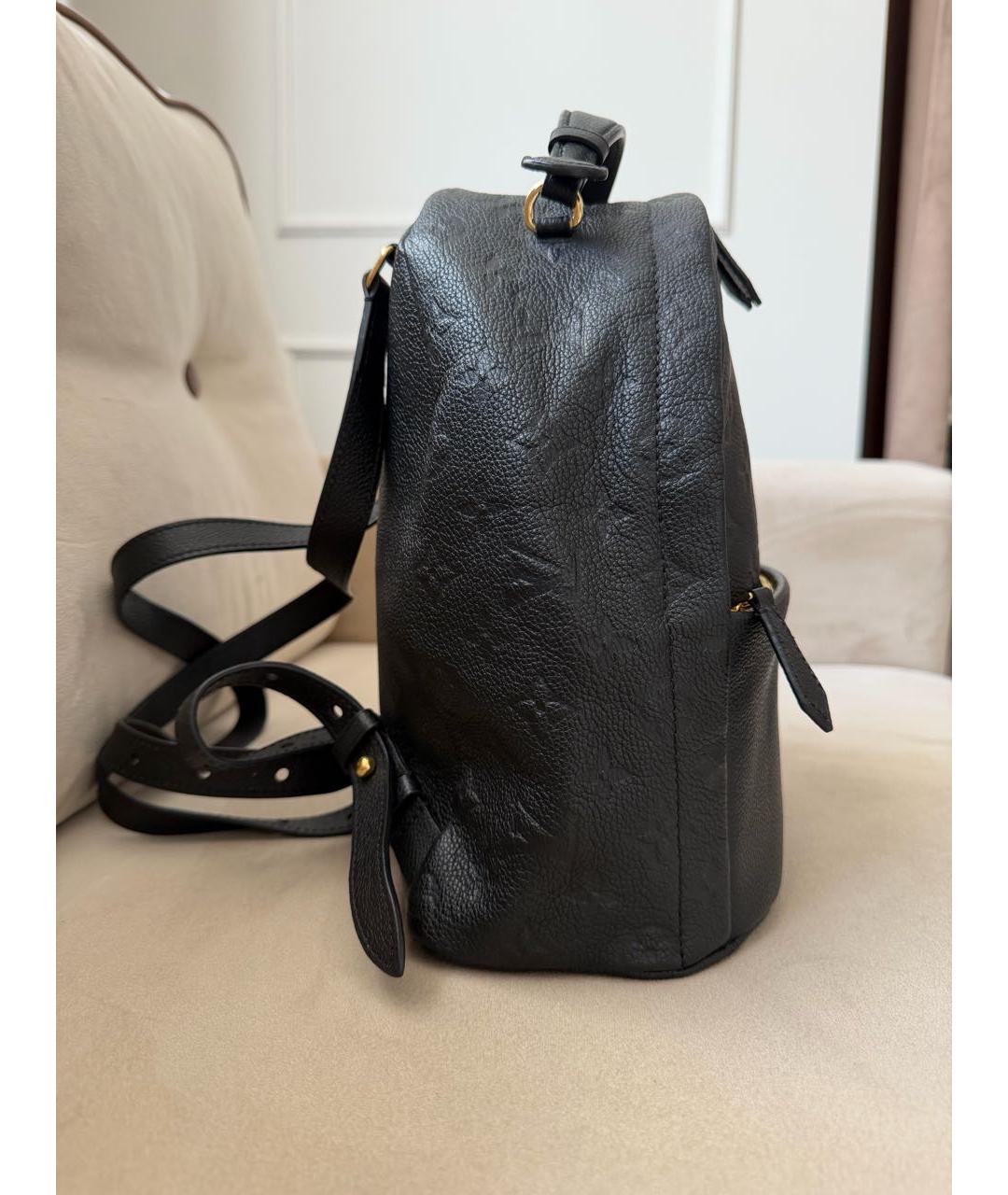 LOUIS VUITTON Черный кожаный рюкзак, фото 5