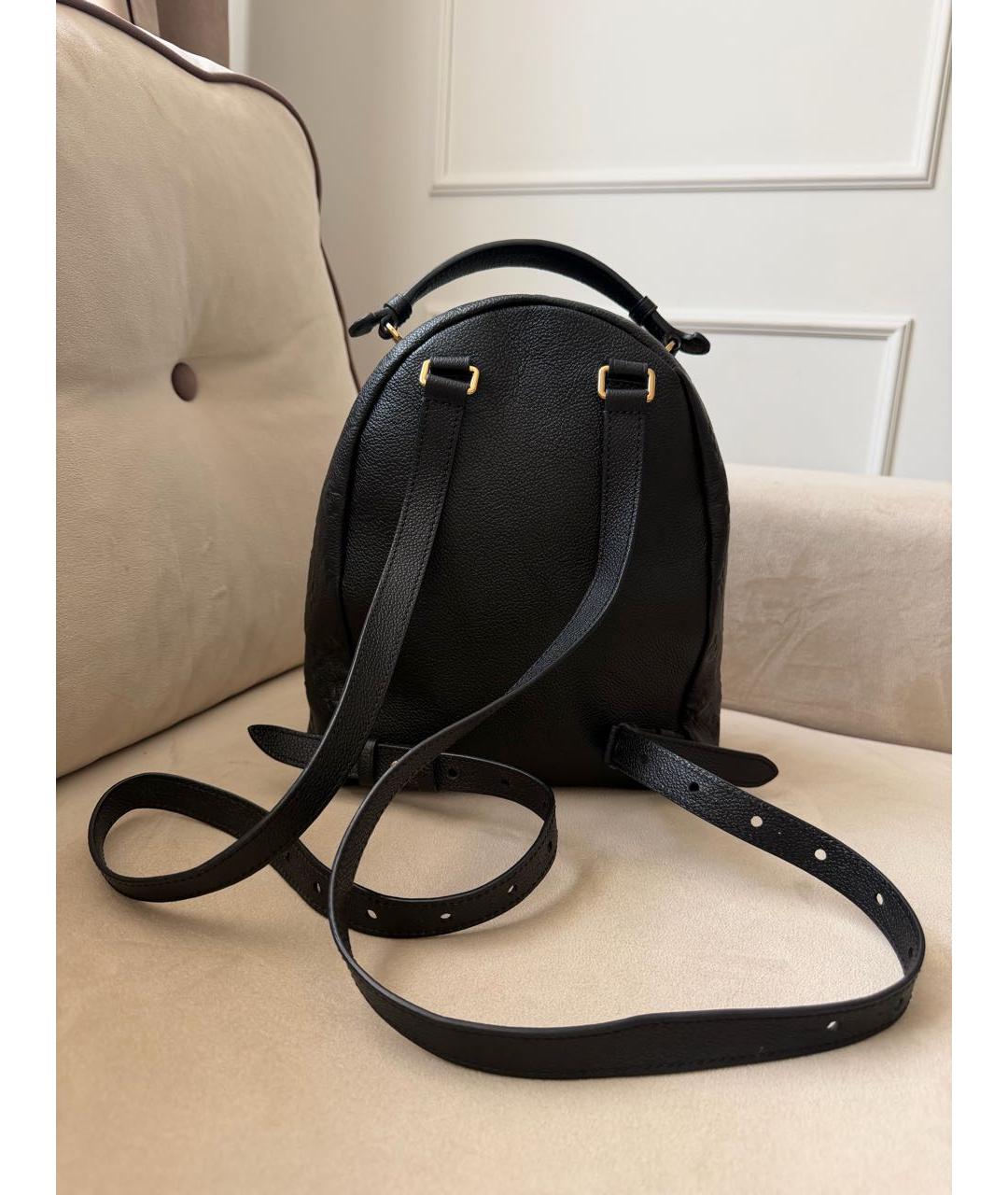 LOUIS VUITTON Черный кожаный рюкзак, фото 3