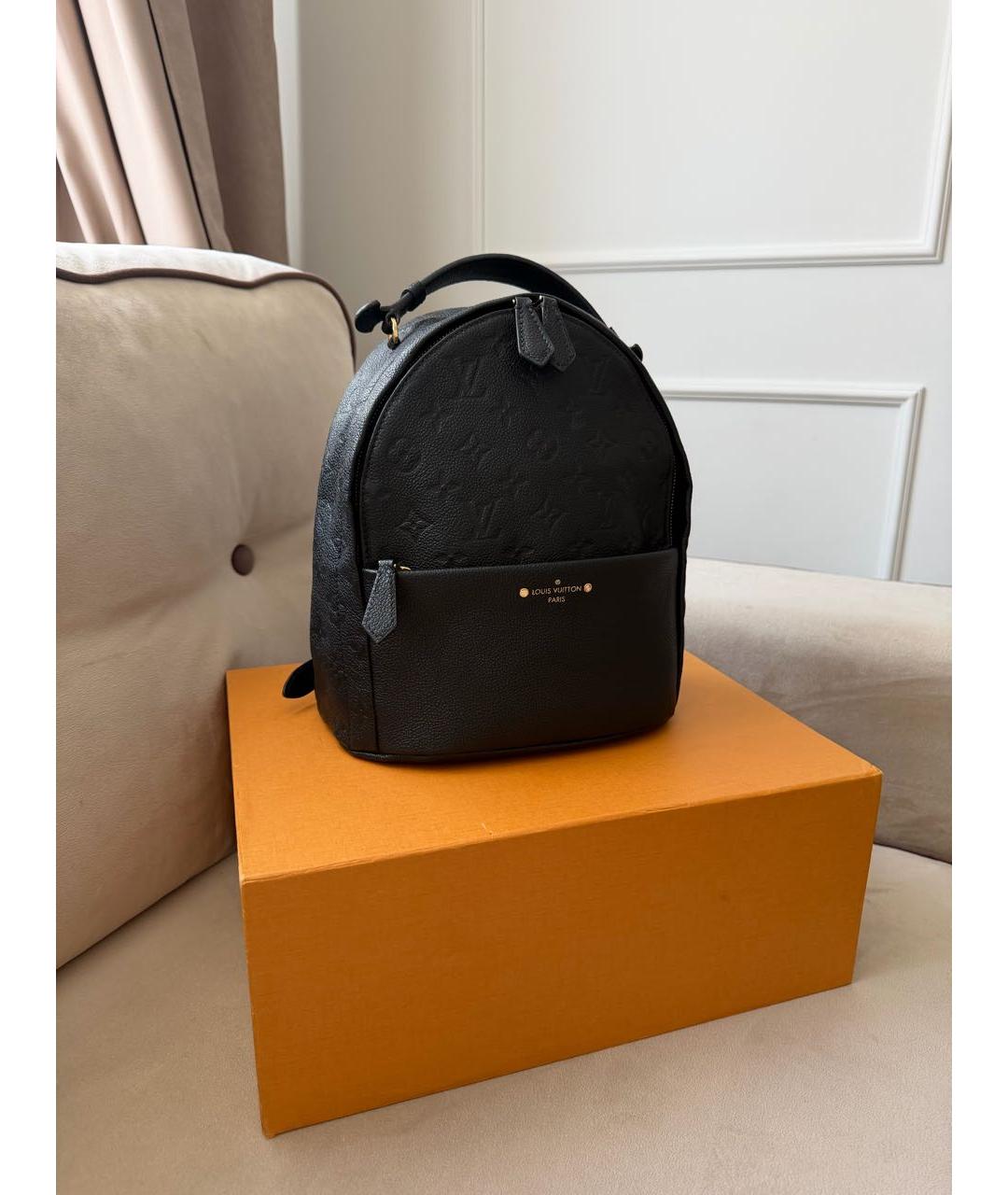 LOUIS VUITTON Черный кожаный рюкзак, фото 2
