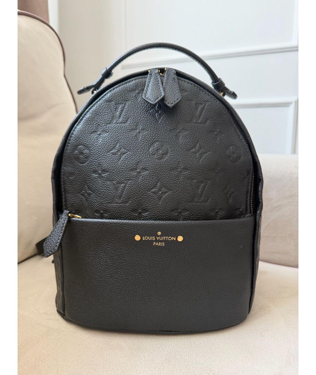 LOUIS VUITTON Черный кожаный рюкзак, фото 9