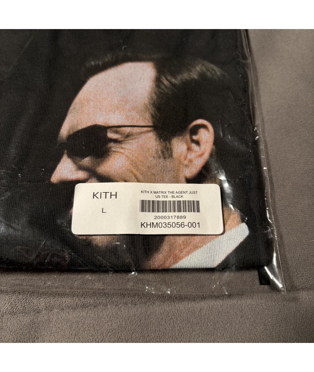 KITH Черная хлопковая футболка, фото 8