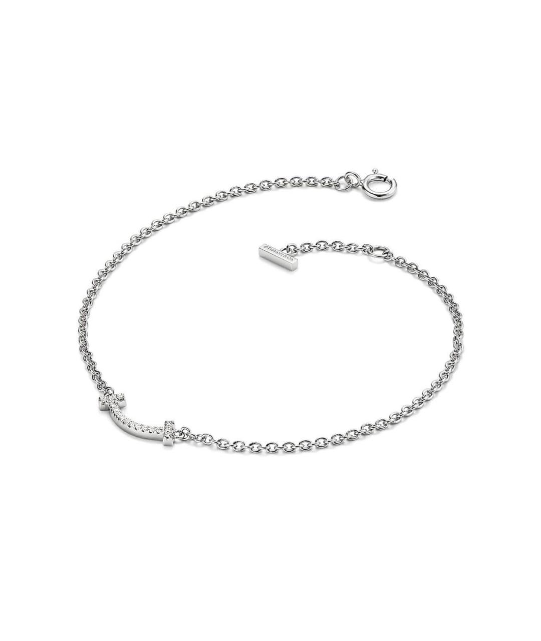 TIFFANY&CO Серебряный браслет из белого золота, фото 2