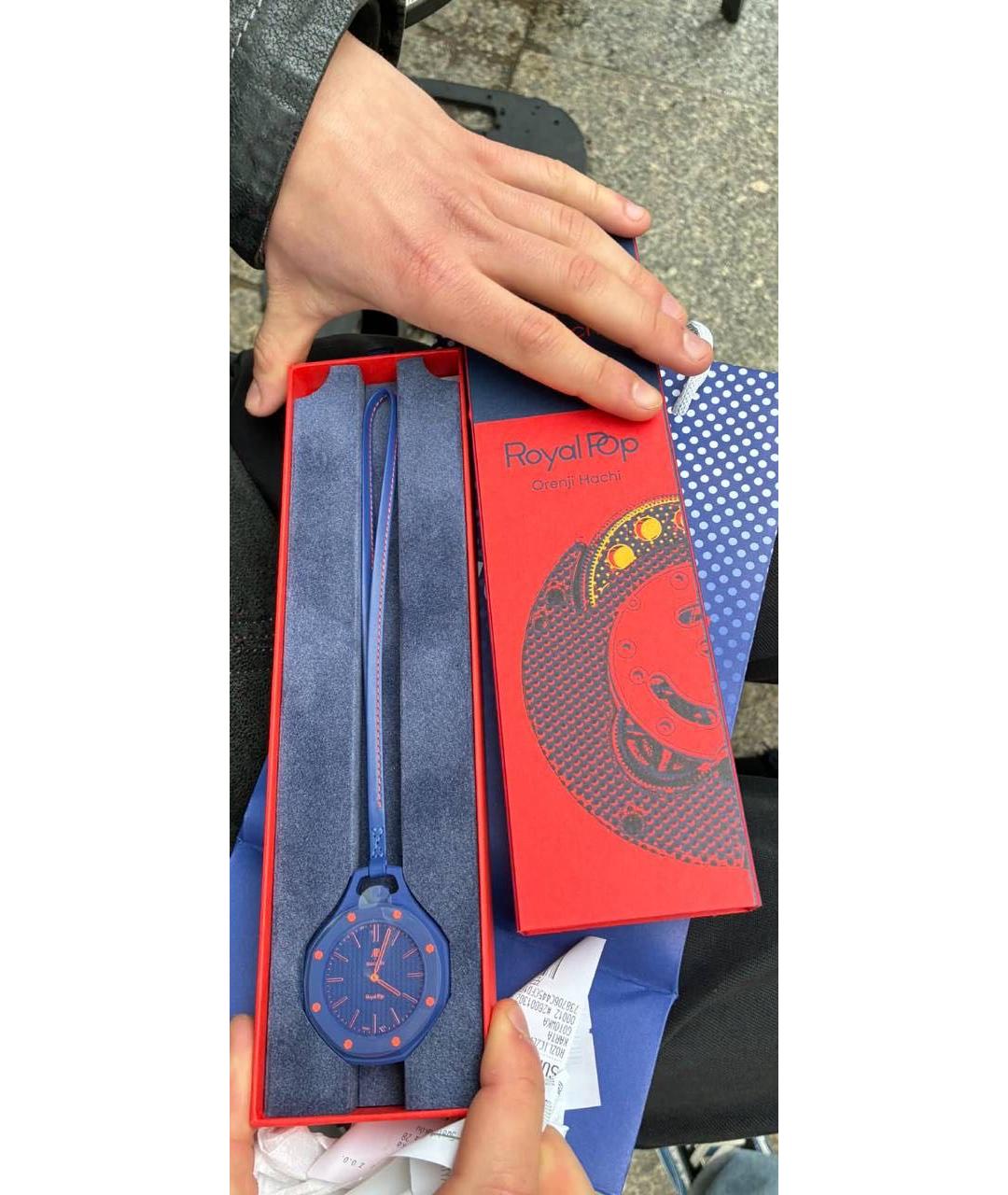 Swatch Темно-синие часы, фото 6