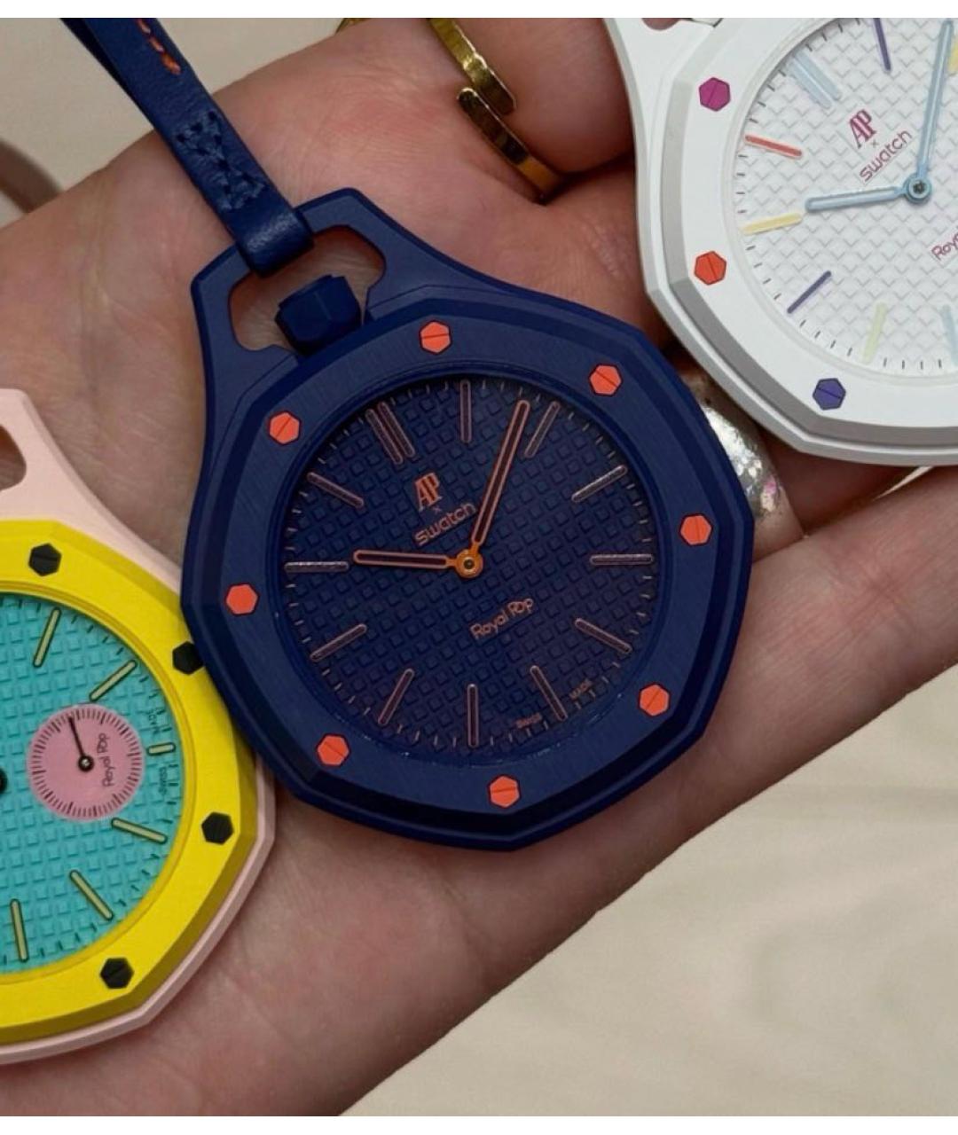 Swatch Темно-синие часы, фото 4