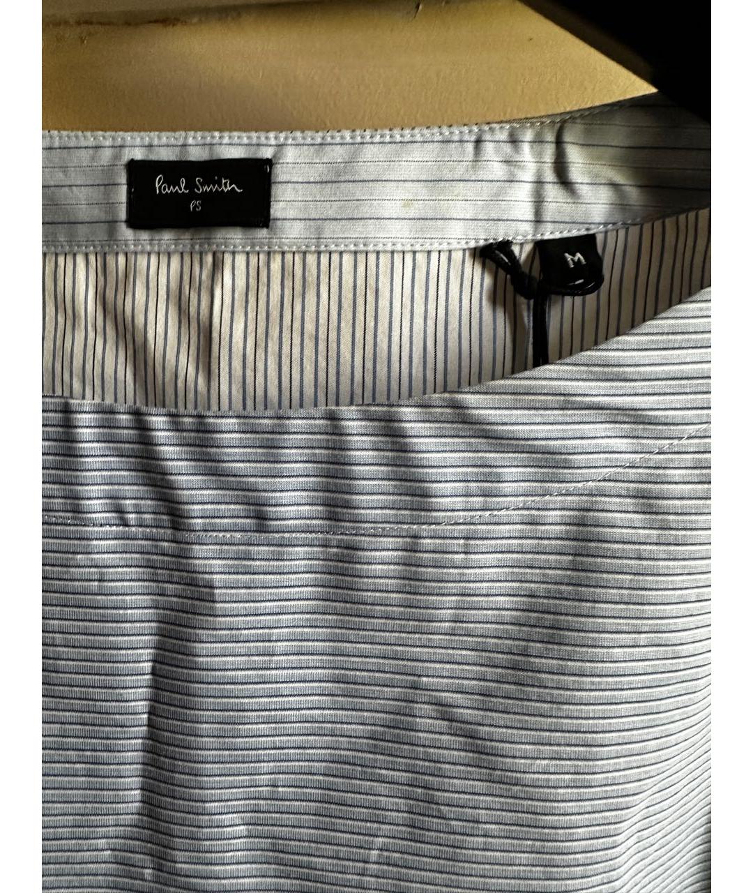 PAUL SMITH Голубая хлопковая футболка, фото 2