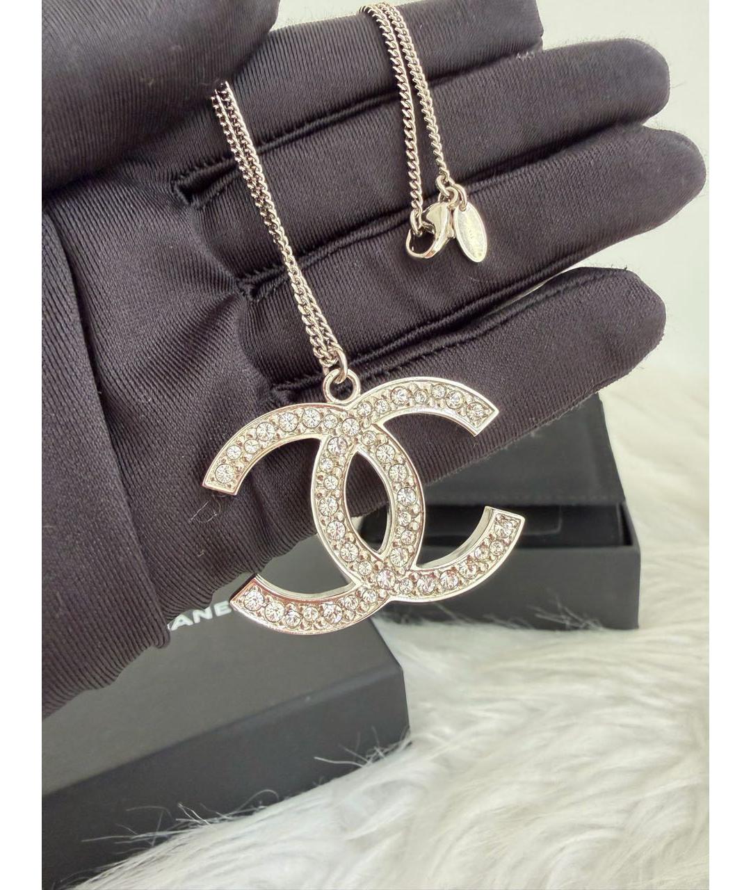CHANEL Серебряная металлическая подвеска, фото 4