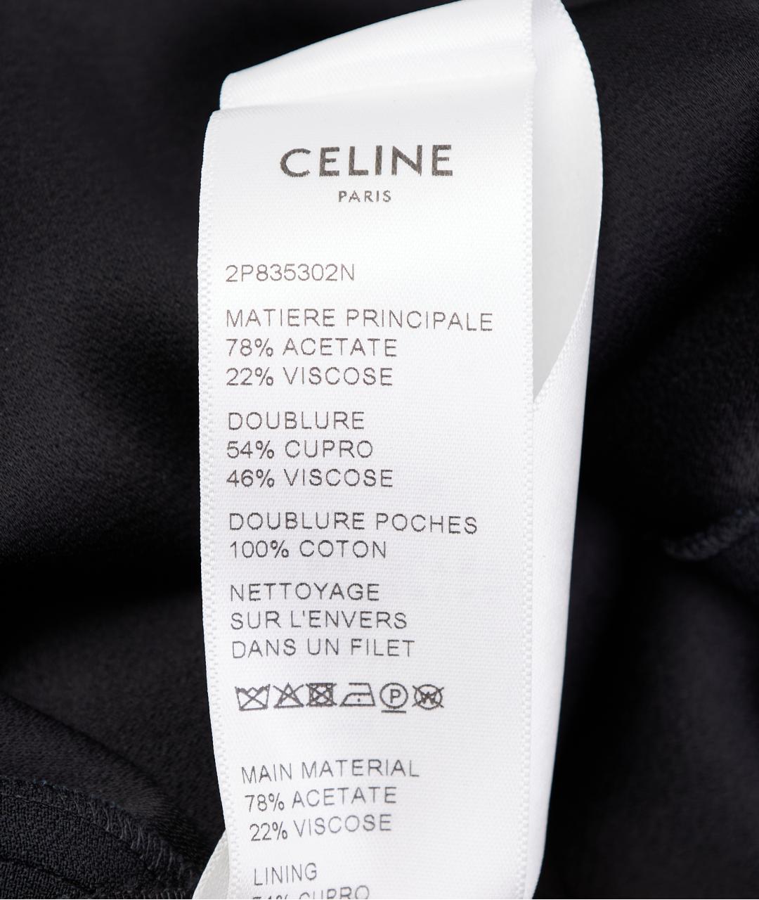 CELINE Черный ацетатный комбинезон, фото 5