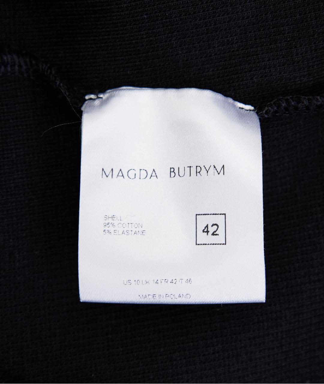 MAGDA BUTRYM Черная хлопковая футболка, фото 4
