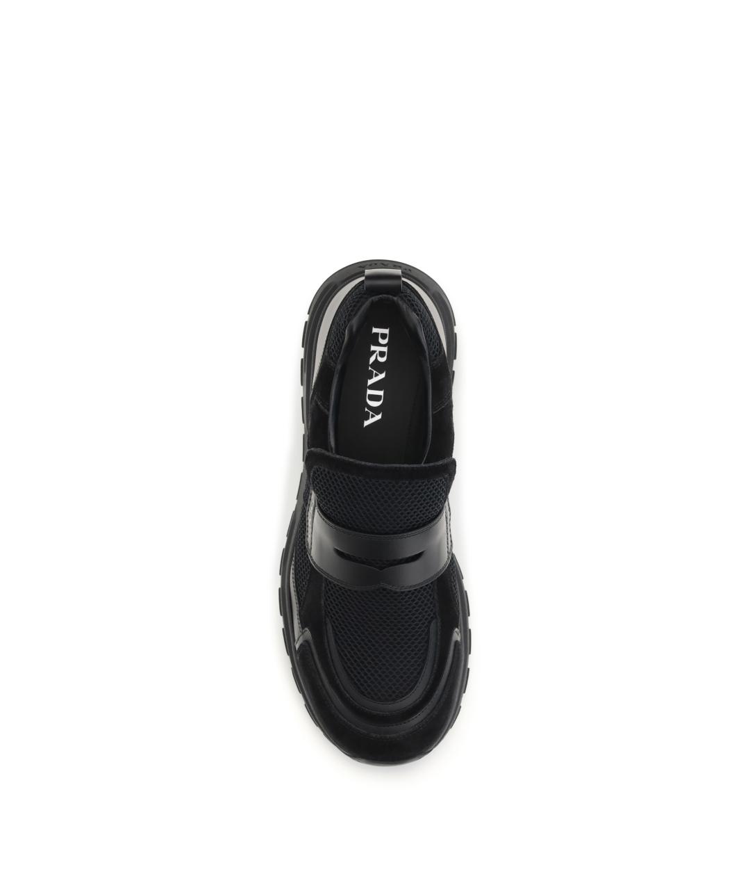 PRADA Черные кожаные лоферы, фото 4