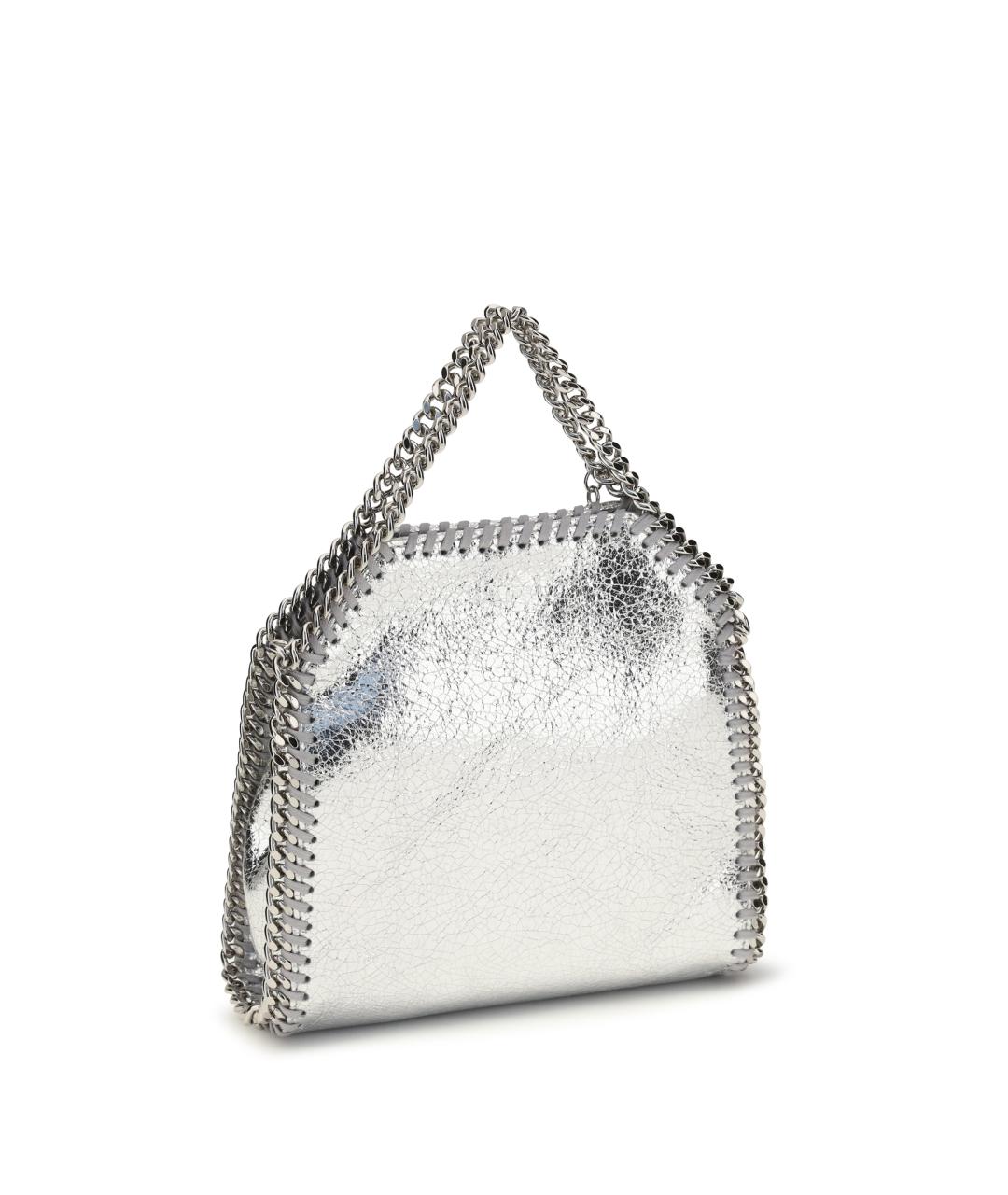 STELLA MCCARTNEY Серебряная сумка тоут, фото 3