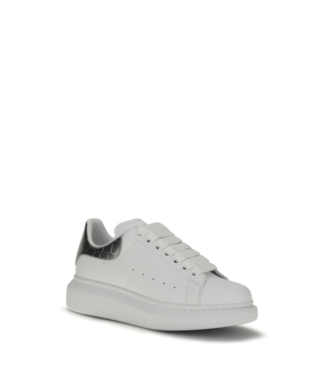 ALEXANDER MCQUEEN Белые кожаные кроссовки, фото 2