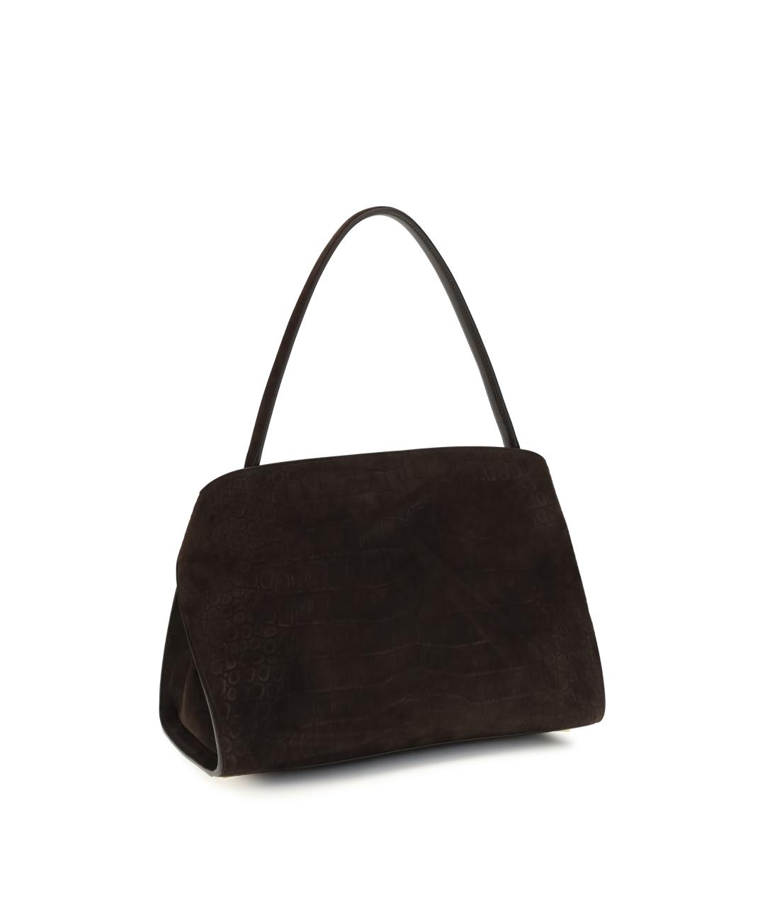 FERRAGAMO Коричневая кожаная сумка через плечо, фото 3