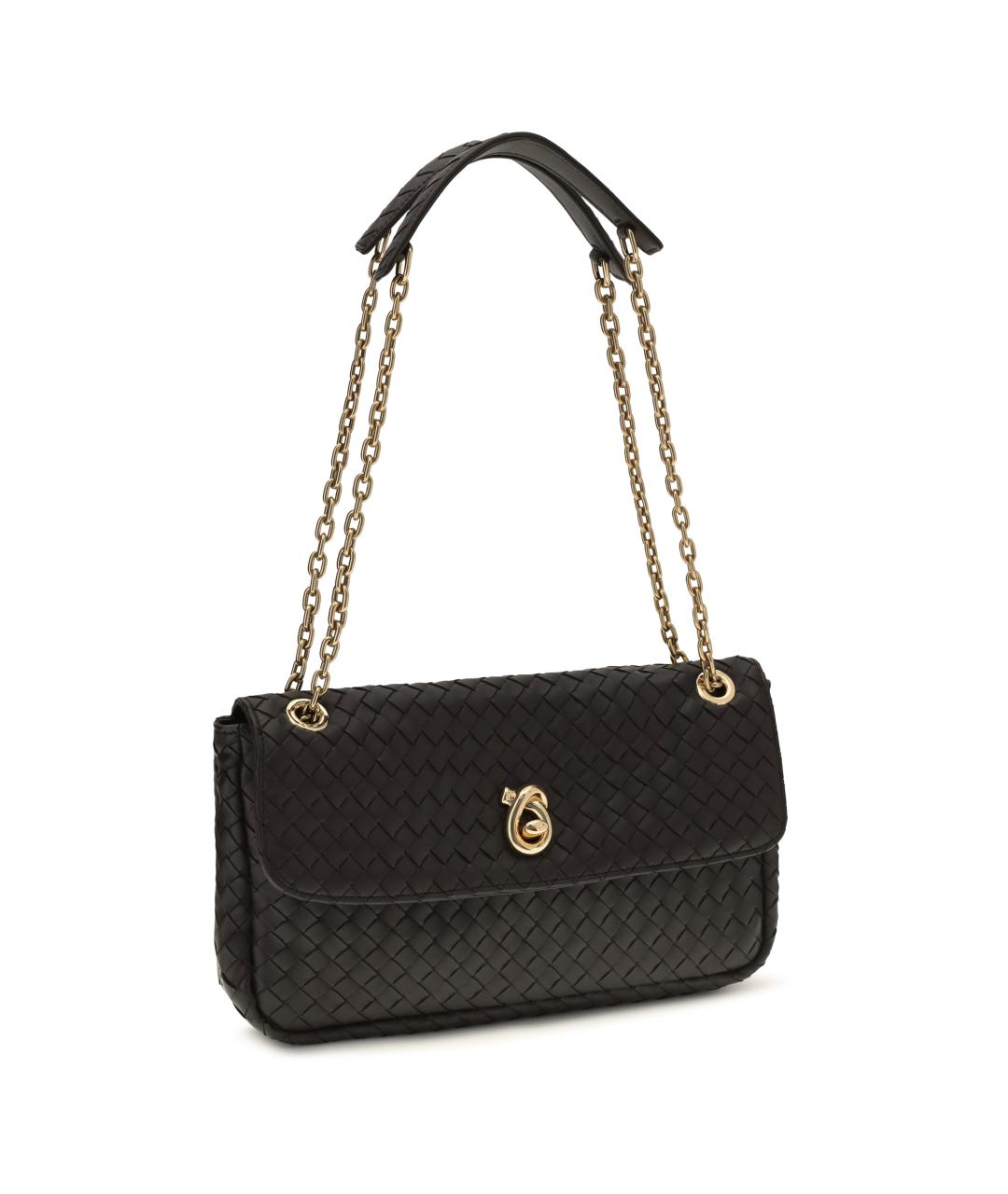 BOTTEGA VENETA Коричневая кожаная сумка через плечо, фото 2