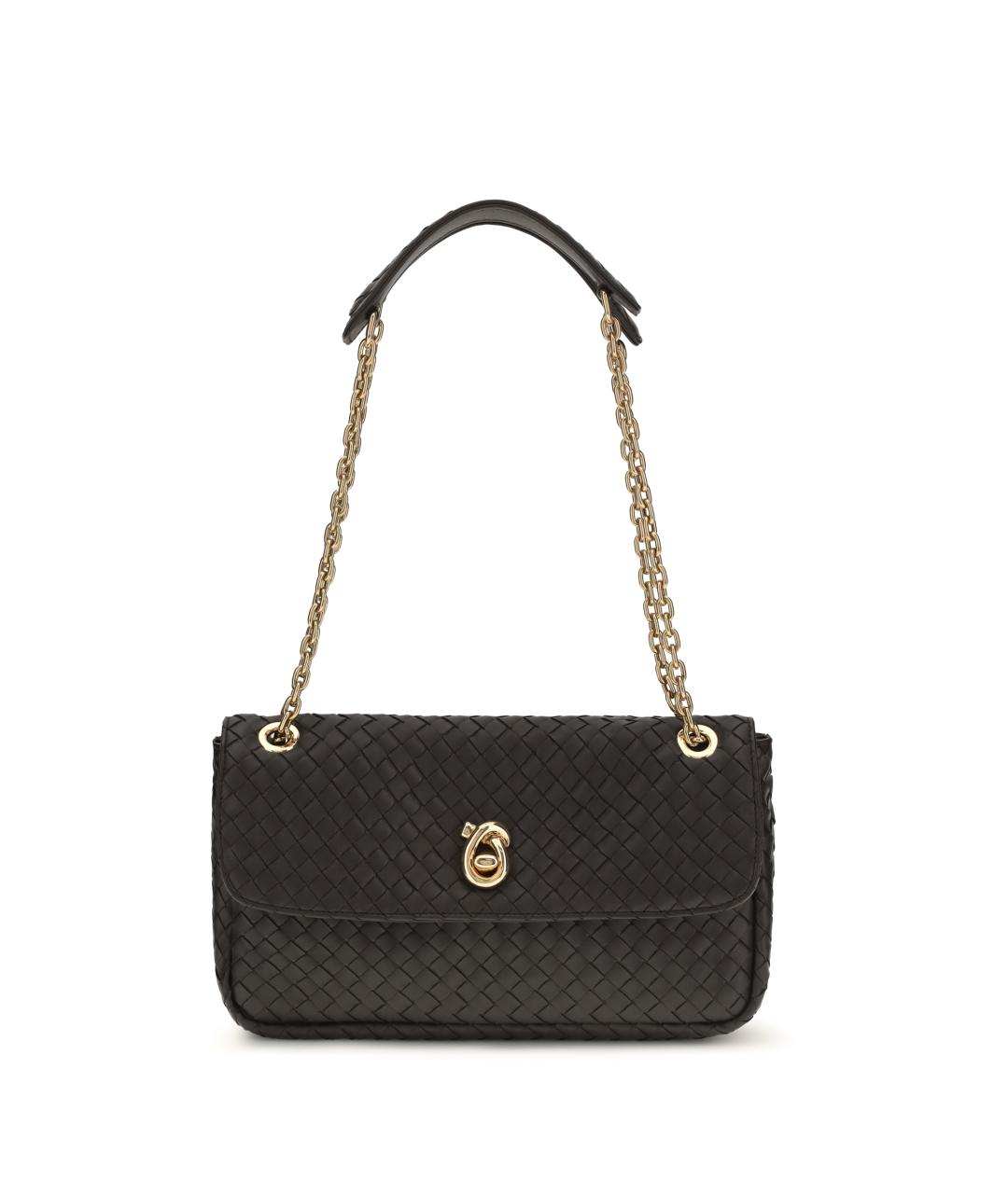 BOTTEGA VENETA Коричневая кожаная сумка через плечо, фото 1