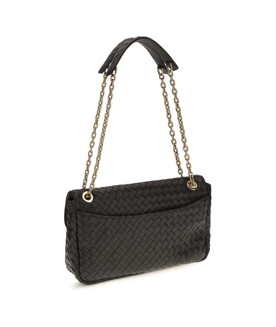 BOTTEGA VENETA Коричневая кожаная сумка через плечо, фото 3