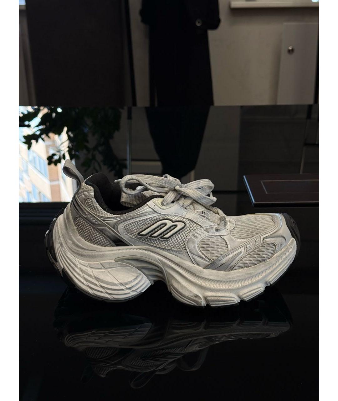 BALENCIAGA Белые текстильные кроссовки, фото 5