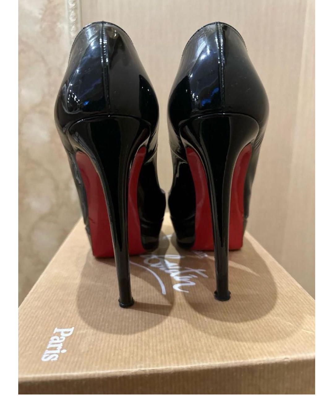 CHRISTIAN LOUBOUTIN Черные туфли из лакированной кожи, фото 2