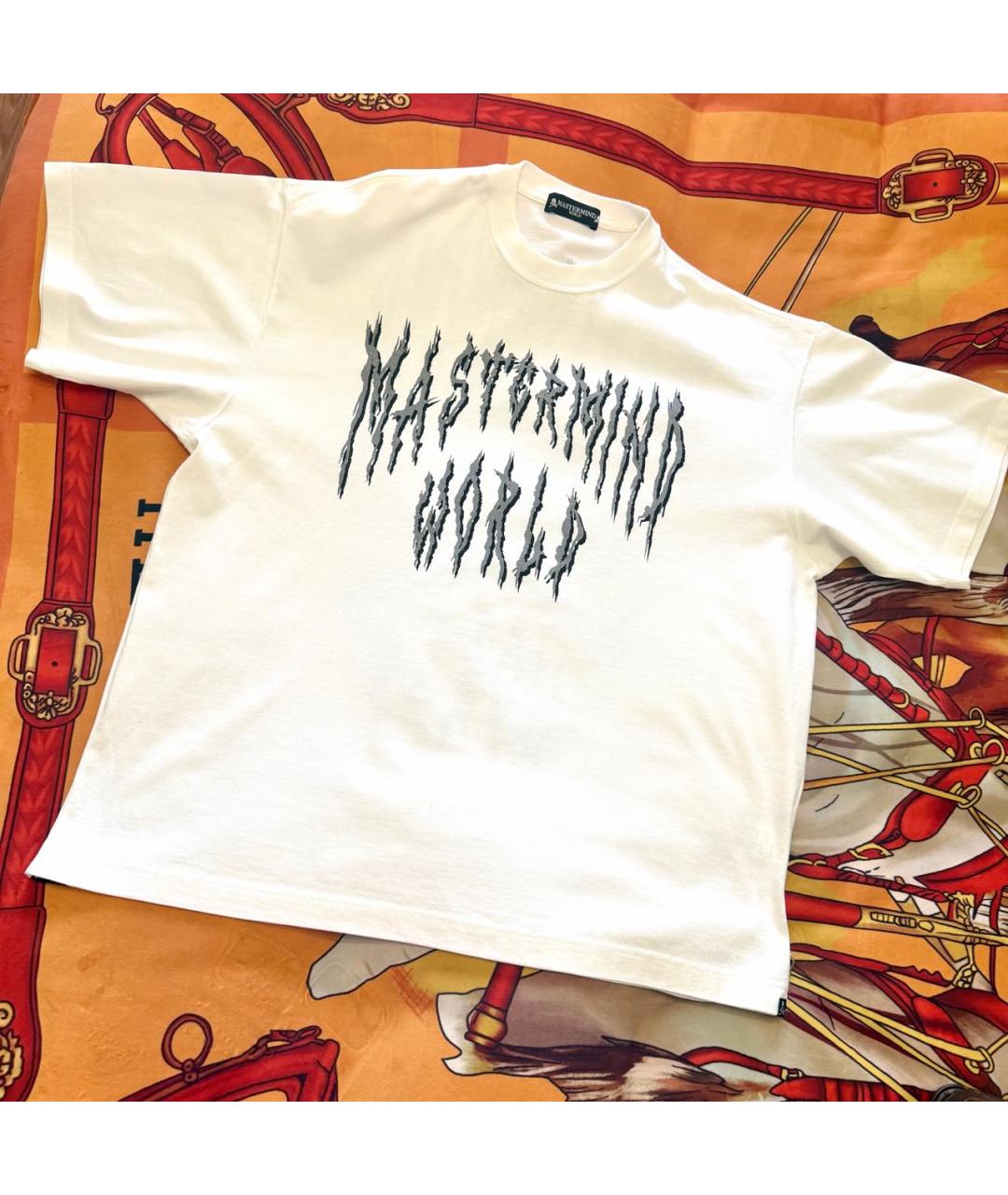 MASTERMIND JAPAN Белая хлопковая футболка, фото 8