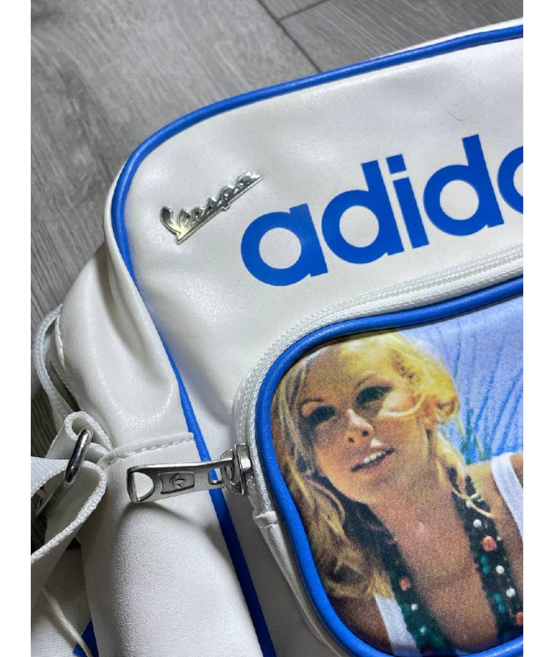 ADIDAS Белая сумка через плечо из искусственной кожи, фото 2