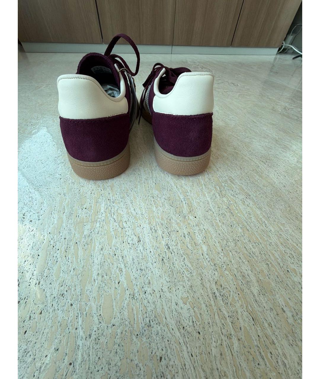 ADIDAS Бордовые замшевые кеды, фото 4