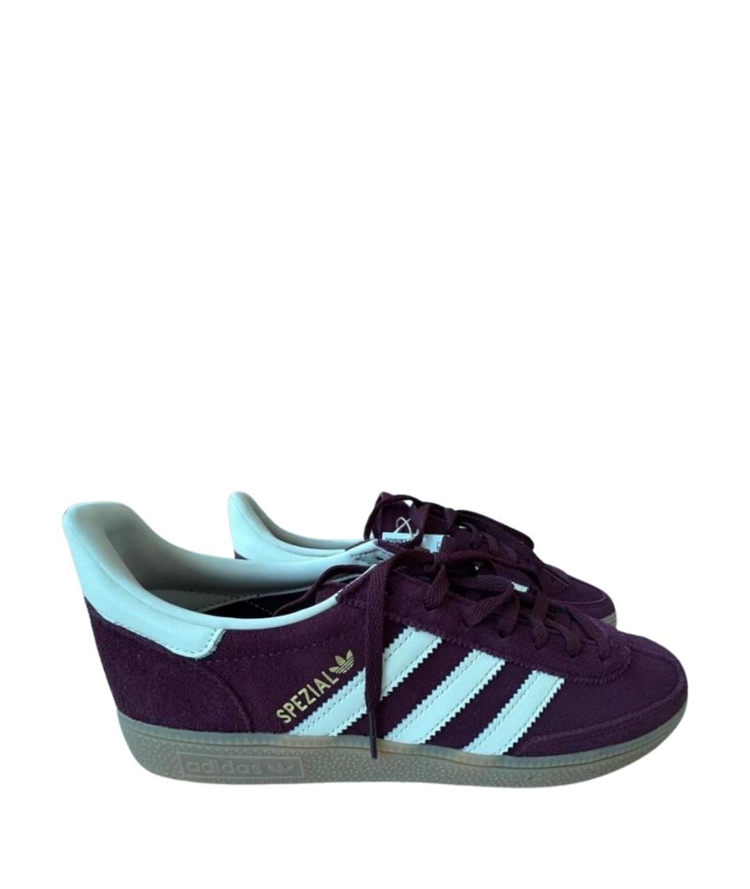 ADIDAS Бордовые замшевые кеды, фото 1