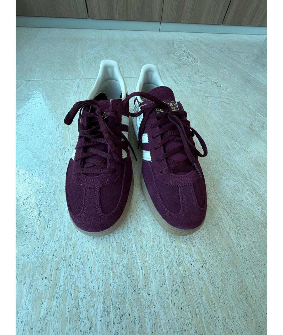 ADIDAS Бордовые замшевые кеды, фото 2