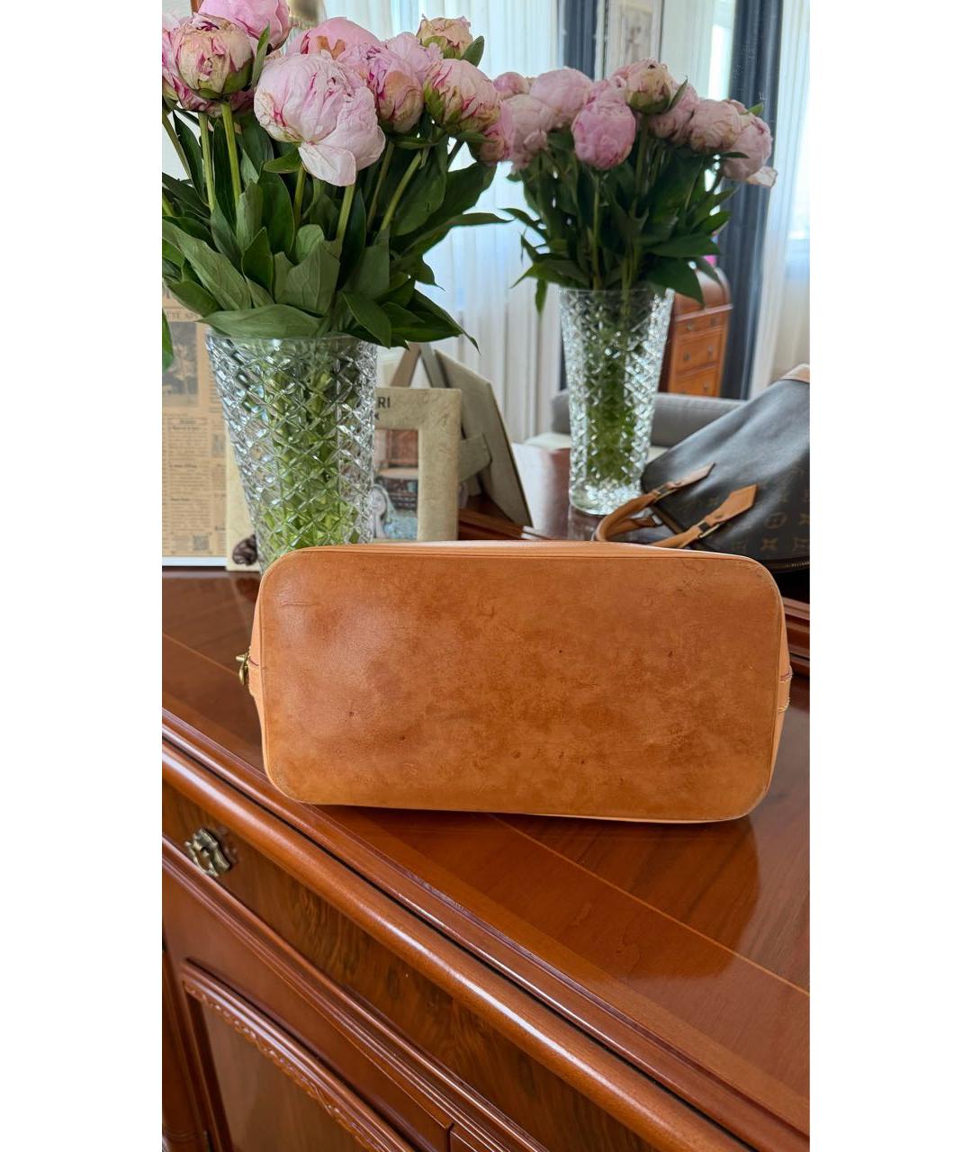 LOUIS VUITTON Коричневая сумка с короткими ручками, фото 7
