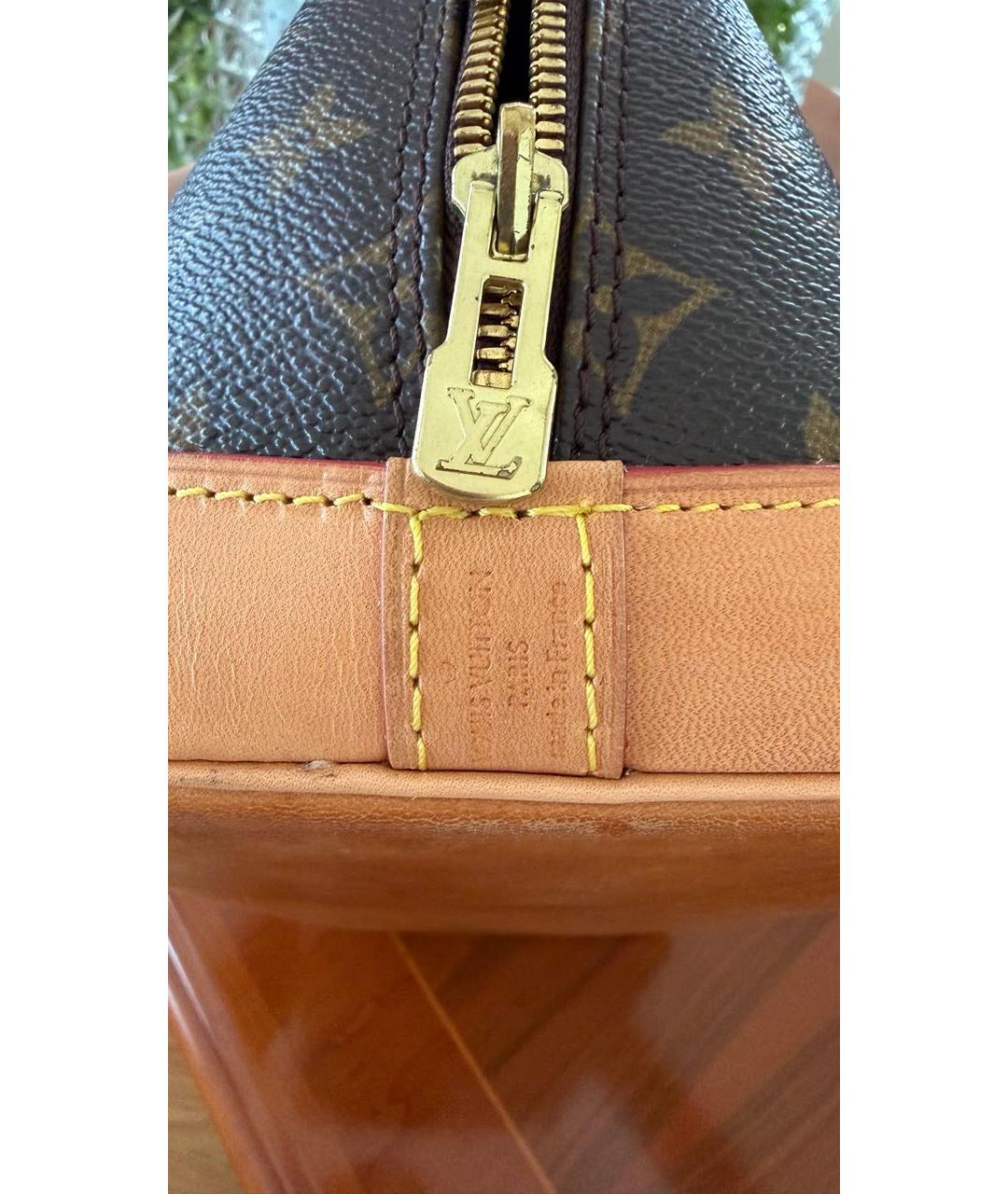 LOUIS VUITTON Коричневая сумка с короткими ручками, фото 8