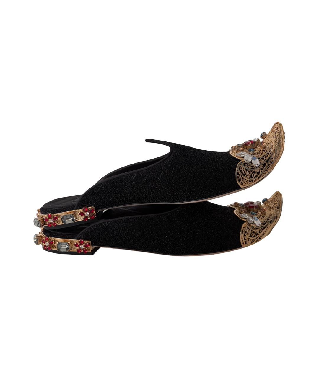 DOLCE&GABBANA Черные мюли, фото 9