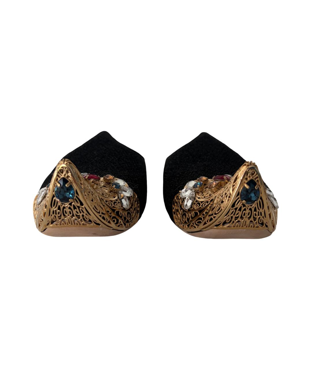 DOLCE&GABBANA Черные мюли, фото 5
