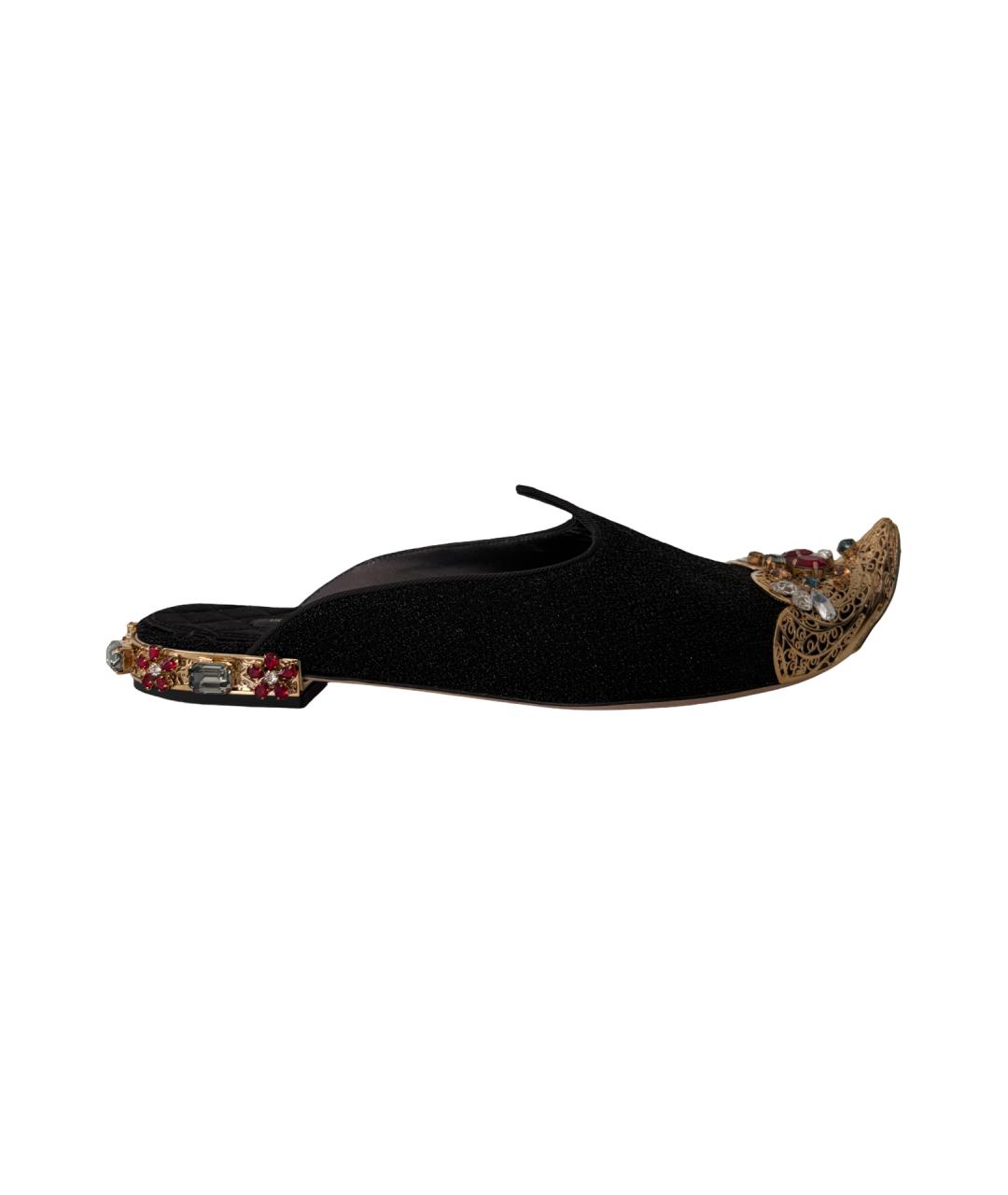 DOLCE&GABBANA Черные мюли, фото 10