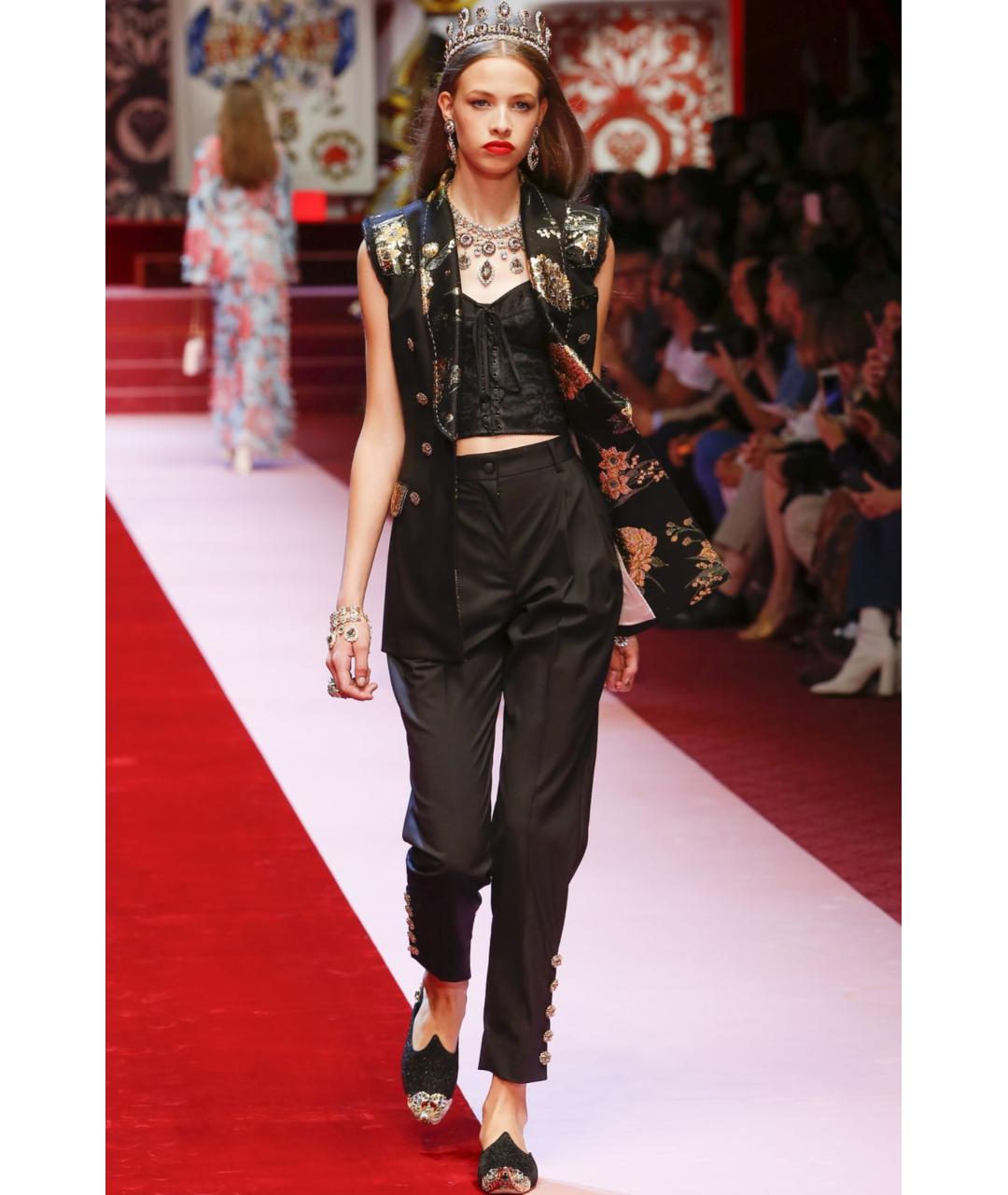 DOLCE&GABBANA Черные мюли, фото 2