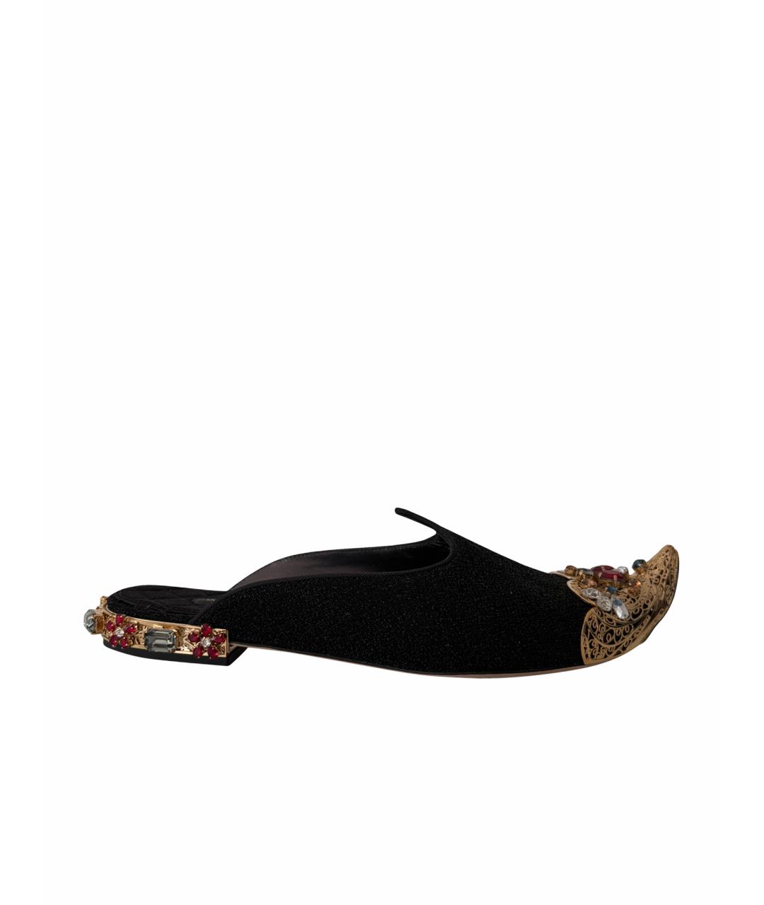 DOLCE&GABBANA Черные мюли, фото 1