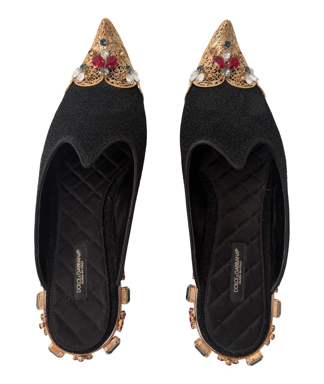 DOLCE&GABBANA Черные мюли, фото 7