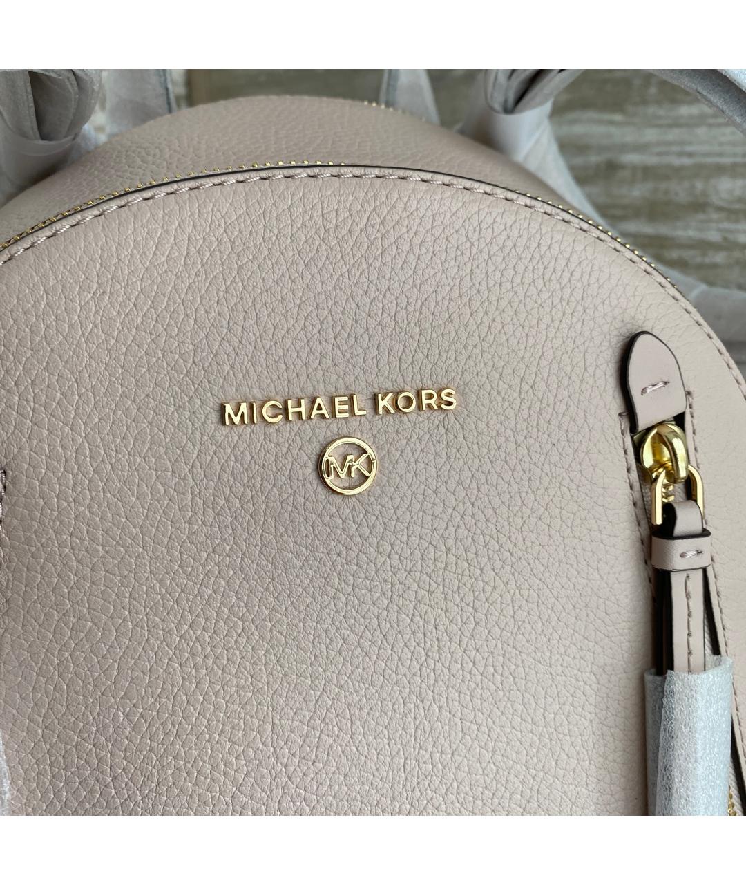 MICHAEL KORS Розовый кожаный рюкзак, фото 8