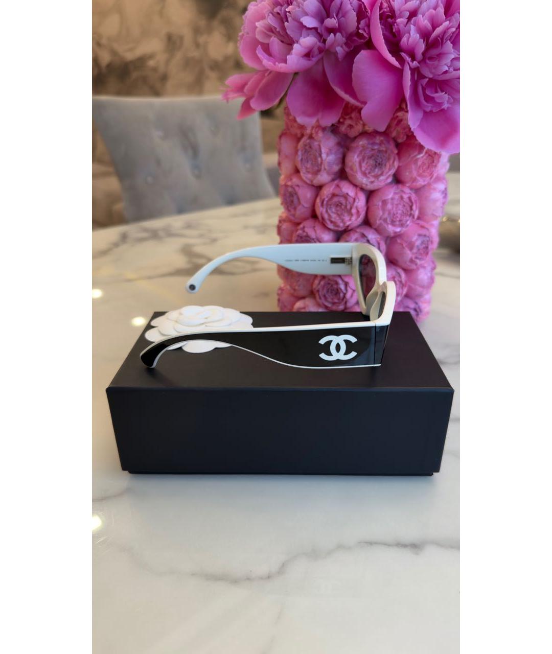 CHANEL Черные пластиковые солнцезащитные очки, фото 2