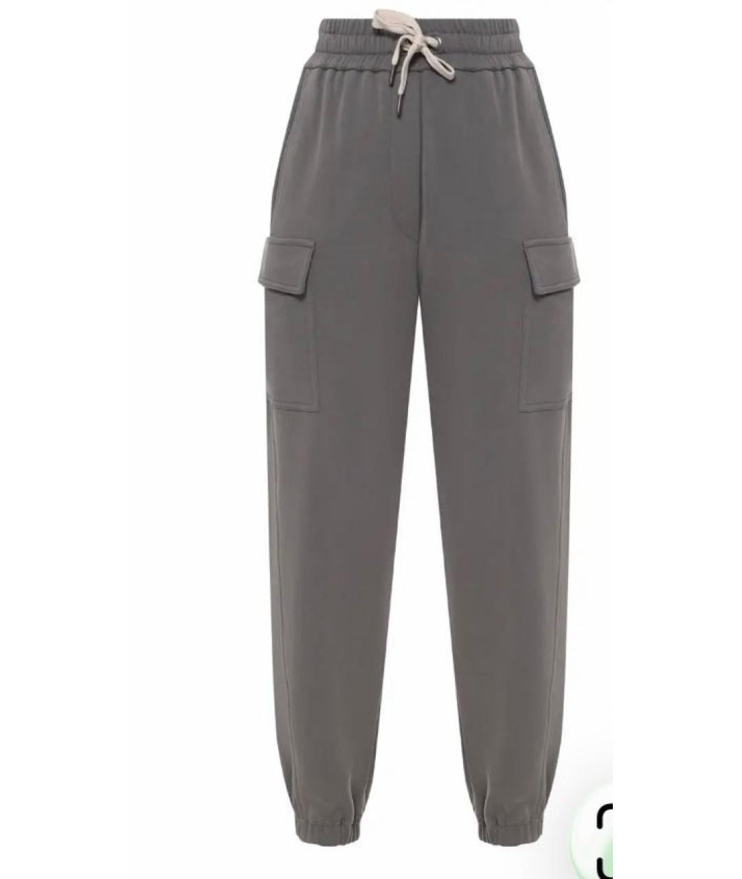 BRUNELLO CUCINELLI Антрацитовый хлопковый спортивные костюмы, фото 5