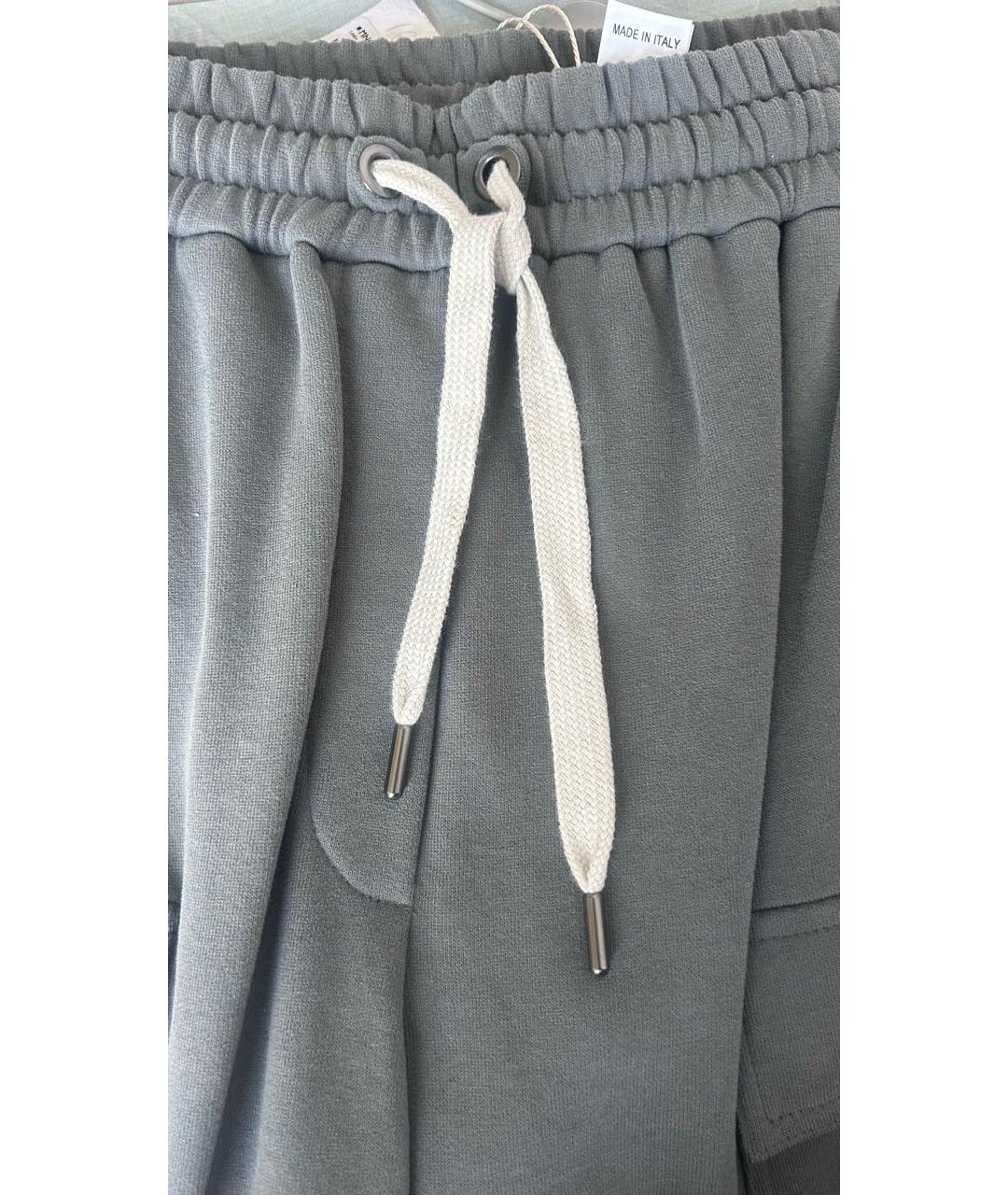 BRUNELLO CUCINELLI Антрацитовый хлопковый спортивные костюмы, фото 4
