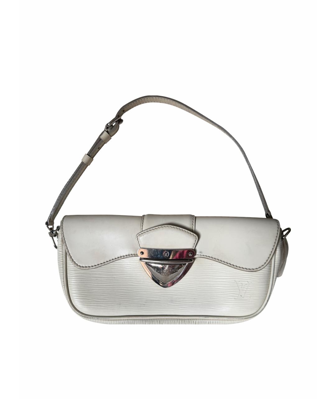 LOUIS VUITTON Бежевая кожаная сумка с короткими ручками, фото 1