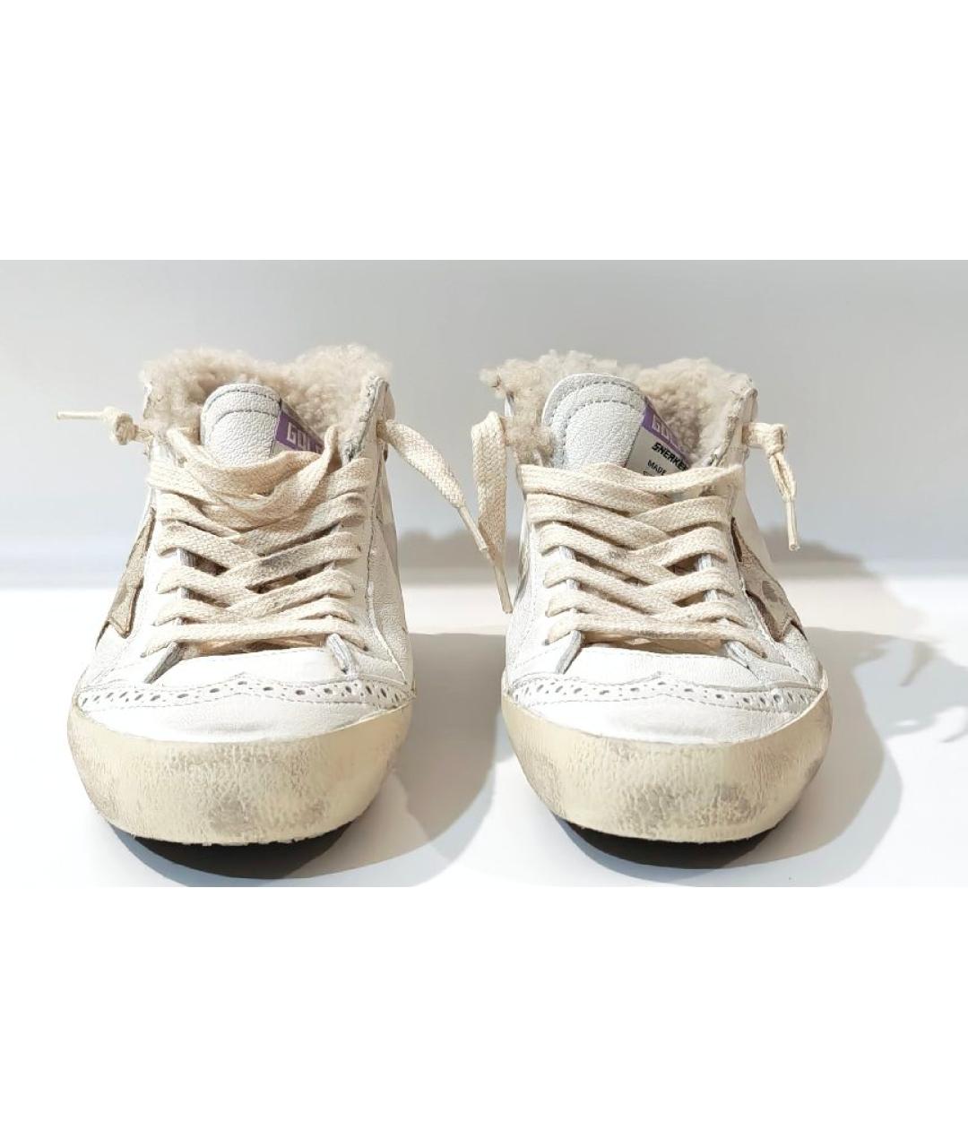 GOLDEN GOOSE DELUXE BRAND Белые кожаные кеды, фото 2